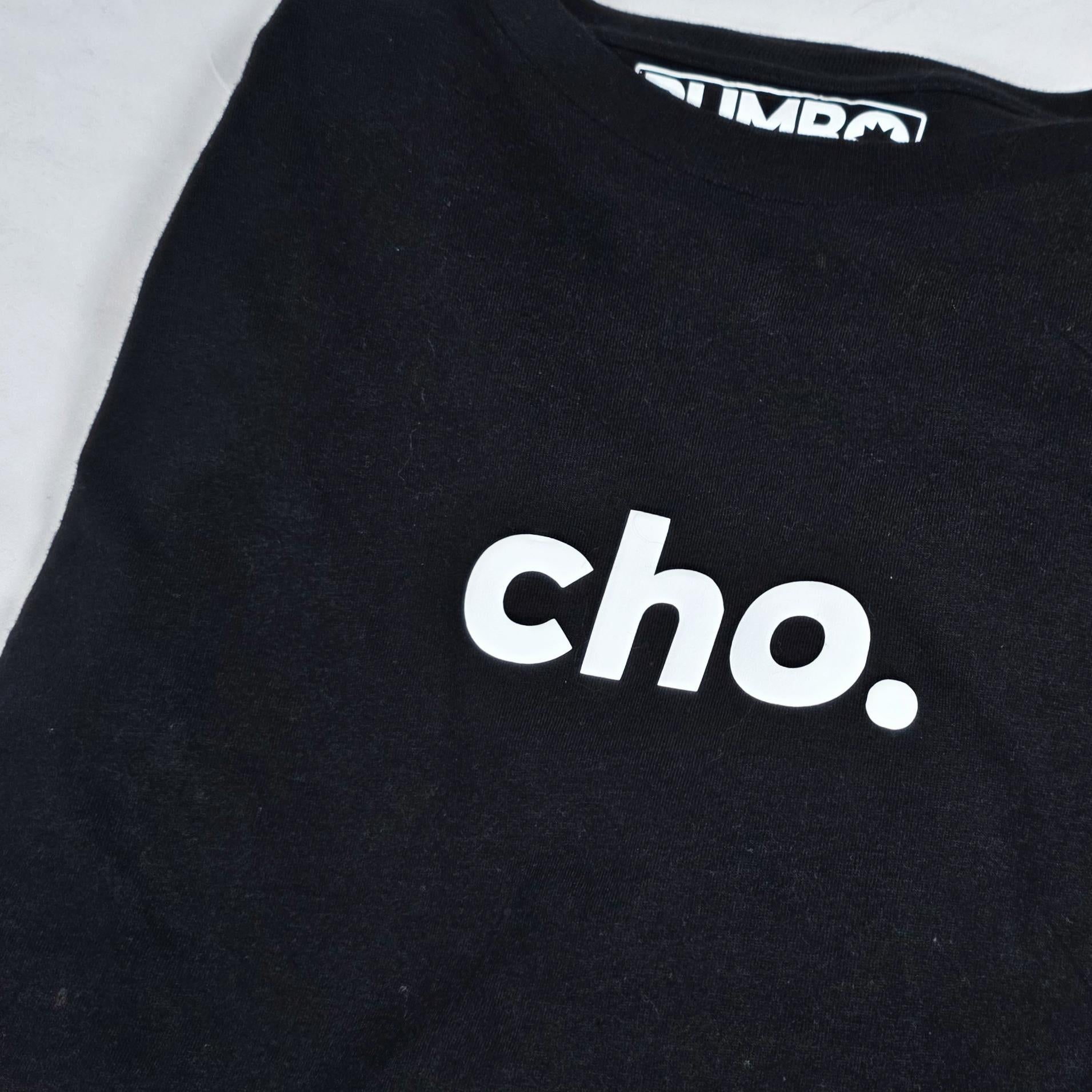 Bare Bumboclaat Tees: cho. with printed sleeves
