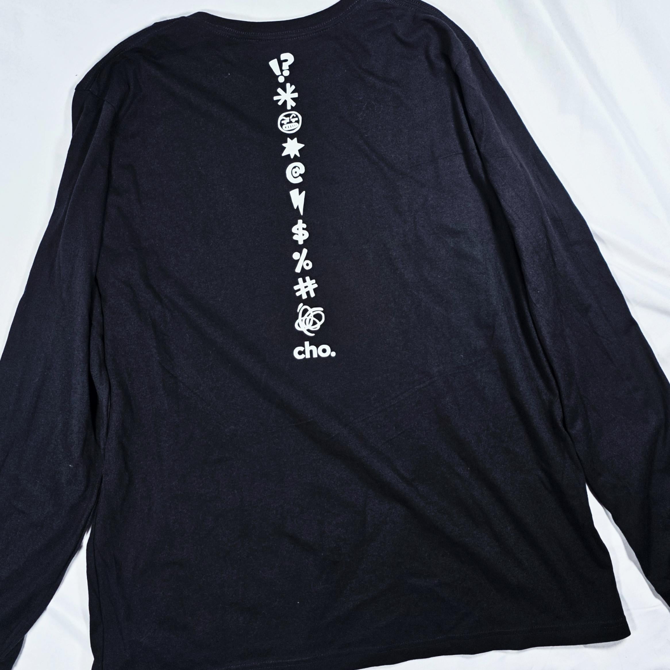 Bare Bumboclaat Tees: cho. with printed sleeves