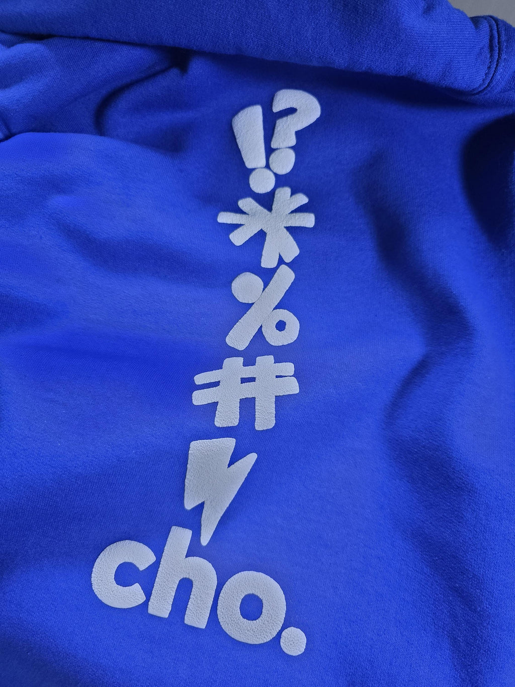 Nish Bare Bumboclaat Tees CROPS White Sound it Out and Blue icons + Cho and Warning Shot Hoodie Blue stacked