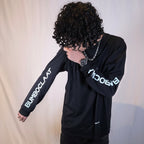 Bare Bumboclaat Tees: cho. with printed sleeves