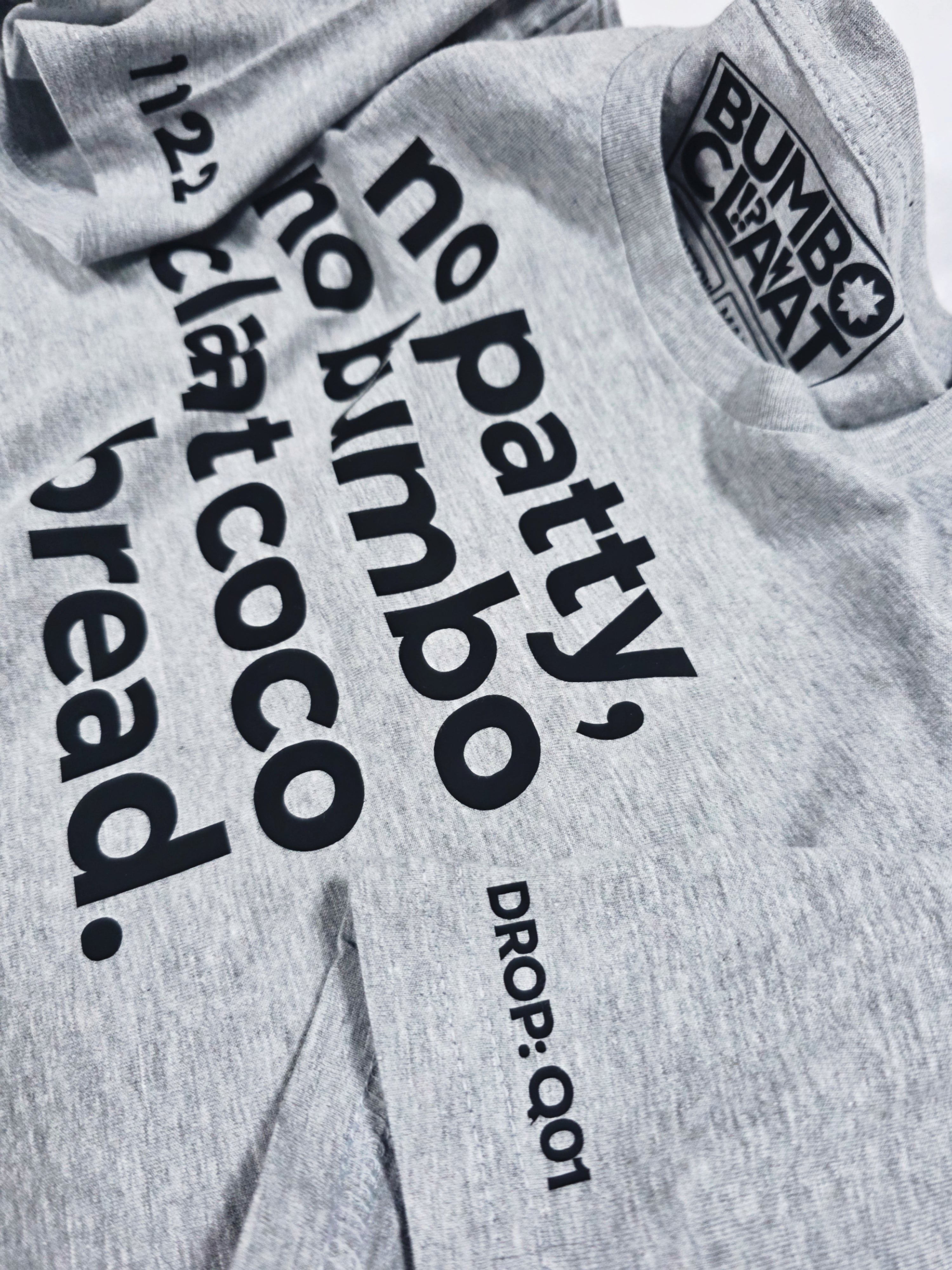 Bare Bumboclaat Tees: no patty